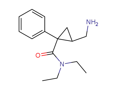 Cyclopropanecarboxamide,2-(aminomethyl)-N,N-diethyl-1-phenyl-, (1R,2S)-rel-