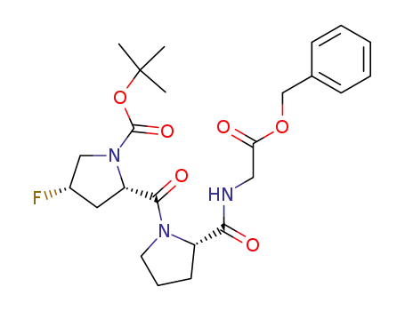 Glycine, (4S)-1-[(1,1-dimethylethoxy)carbonyl]-4-fluoro-L-prolyl-L-prolyl-,
phenylmethyl ester