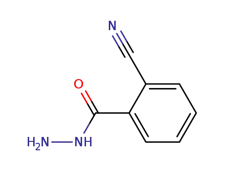 Molecular Structure of 19731-00-1 (Benzoic acid, o-cyano-, hydrazide (6CI,8CI))