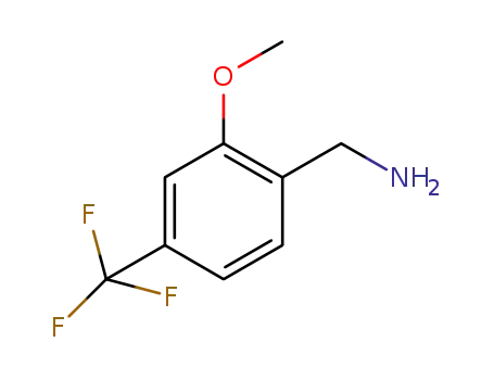 Molecular Structure of 771581-99-8 (2-METHOXY-4-(TRIFLUOROMETHYL)BENZYLAMINE)