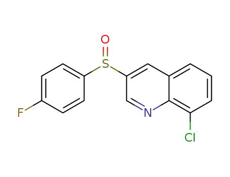8-chloro-3-[(4-fluorophenyl)sulfinyl]quinoline