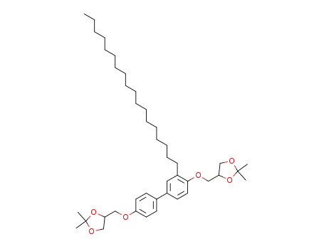 2,2-dimethyl-4-[4'-(2,2-dimethyl-1,3-dioxolan-4-ylmethoxy)-3-octadecylbiphenyl-4-yloxymethyl]-1,3-dioxolane