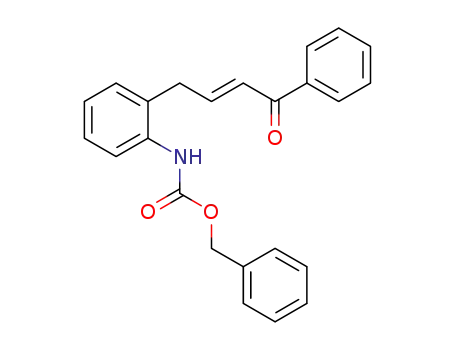 Molecular Structure of 1447137-96-3 (N-benzyloxycarbonyl-(E)-4-(2-aminophenyl)-1-phenylbut-2-en-1-one)