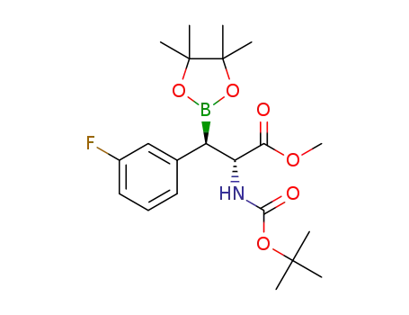 (2R,3R)-methyl 2-((tert-butoxycarbonyl)amino)-3-(3-fluorophenyl)-3-(4,4,5,5-tetramethyl-1,3,2-dioxaborolan-2-yl)propanoate
