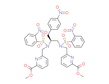 N,N′-(2-nitrobenzenesulfonamide)-N,N″-[[6-(methoxycarbonyl)-pyridin-2-yl]methyl]-1-(p-nitrobenzyl)-1,2-diaminoethane