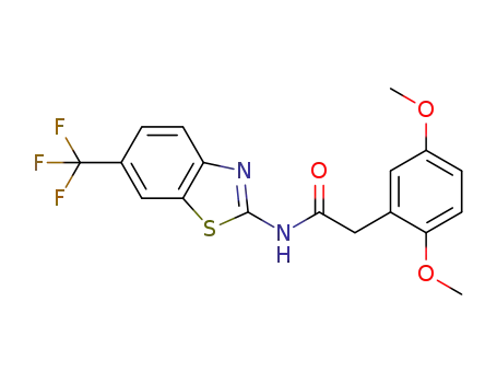 N-(6-(trifluoromethyl)benzothiazol-2-yl)-2-(2,5-dimethoxyphenyl)acetamide