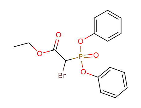 Acetic acid, bromo(diphenoxyphosphinyl)-, ethyl ester