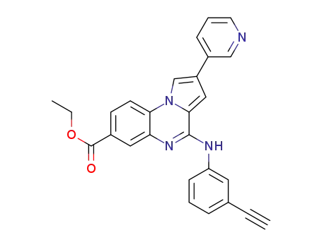ethyl 4-[(3-ethynylphenyl)amino]-2-(3-pyridyl)pyrrolo[1,2-a]quinoxaline-7-carboxylate