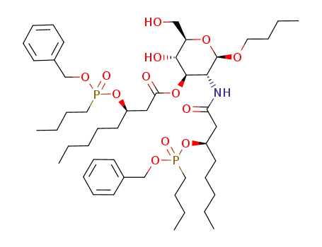 (R)-3-(Benzyloxy-butyl-phosphinoyloxy)-octanoic acid (2R,3R,4R,5S,6R)-3-[(R)-3-(benzyloxy-butyl-phosphinoyloxy)-octanoylamino]-2-butoxy-5-hydroxy-6-hydroxymethyl-tetrahydro-pyran-4-yl ester