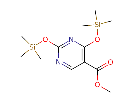 5-Pyrimidinecarboxylic acid, 2,4-bis[(trimethylsilyl)oxy]-, methyl ester