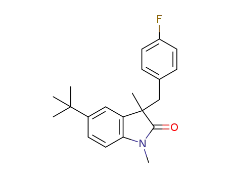 5-(tert-butyl)-3-(4-fluorobenzyl)-1,3-dimethylindolin-2-one