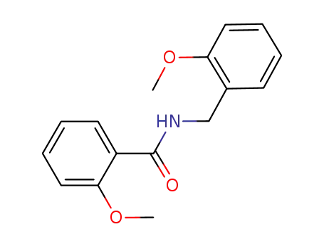 Molecular Structure of 331440-01-8 (2-Methoxy-N-(2-Methoxybenzyl)benzaMide, 97%)