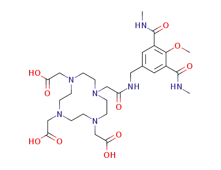 2,2',2''-(10-(2-((4-methoxy-3,5-bis(methylcarbamoyl)benzyl)amino)-2-oxoethyl)-1,4,7,10-tetraazacyclododecane-1,4,7-triyl)triacetic acid