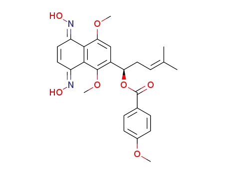 (R)-1-((5E,8E)-5,8-bis(hydroxyimino)-1,4-dimethoxy-5,8-dihydronaphthalen-2-yl)-4-methylpent-3-en-1-yl 4-methoxybenzoate