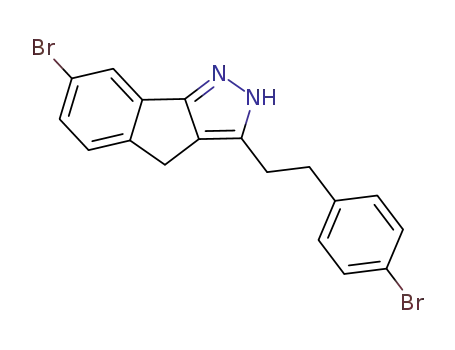 7-bromo-3-[2-(4-bromophenyl)-ethyl]-1,4-dihydroindeno[1,2-c]pyrazole