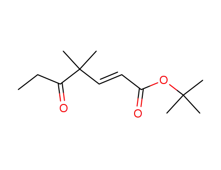 Molecular Structure of 184917-79-1 (2-Heptenoic acid, 4,4-dimethyl-5-oxo-, 1,1-dimethylethyl ester, (2E)-)