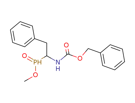 Carbamic acid, [1-(methoxyphosphinyl)-2-phenylethyl]-, phenylmethyl
ester
