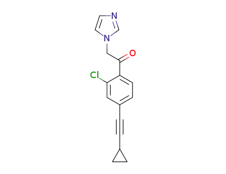 1-[2-chloro-4-(2-cyclopropylethynyl)phenyl]-2-imidazol-1-ylethanone