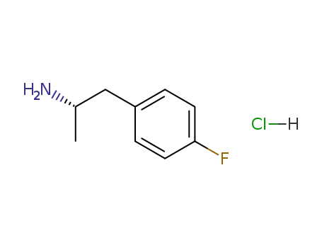 Molecular Structure of 459-01-8 (1-(4-Fluorophenyl)propan-2-amine hydrochloride)