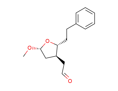 ((2R,3S,5R)-5-Methoxy-2-phenethyl-tetrahydro-furan-3-yl)-acetaldehyde