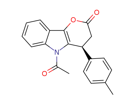 (S)-5-acetyl-4-(p-tolyl)-3,4-dihydropyrano[3,2-b]indol-2(5H)-one