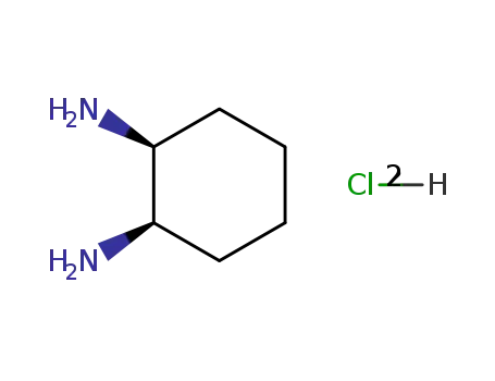 Molecular Structure of 10027-80-2 ((1R,2S)-rel-1,2-Cyclohexanediamine hydrochloride)