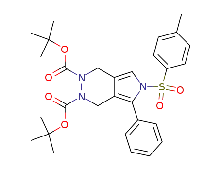 5-Phenyl-6-(toluene-4-sulfonyl)-4,6-dihydro-1H-pyrrolo[3,4-d]pyridazine-2,3-dicarboxylic acid di-tert-butyl ester