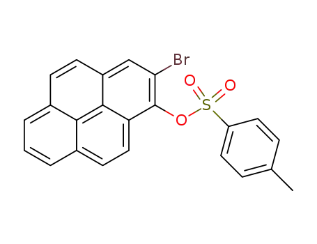 Molecular Structure of 172533-57-2 (Toluene-4-sulfonic acid 2-bromo-pyren-1-yl ester)