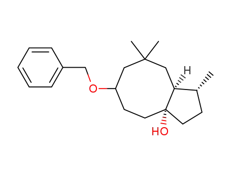 (1β,3aβ,9aβ)-(+/-)-decahydro-1,8,8-trimethyl-6-(phenylmethoxy)-3aH-cyclopentacyclooctan-3a-ol