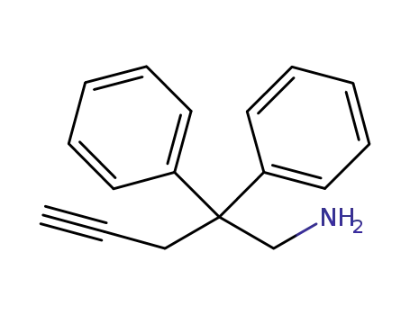 Molecular Structure of 1236352-67-2 (2,2-diphenyl-4-pentyn-1-amine)