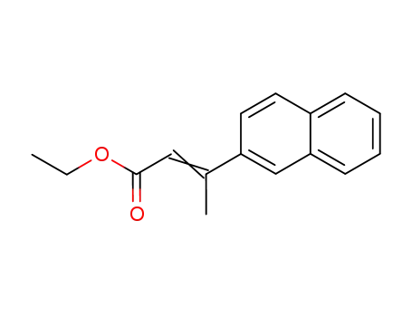Molecular Structure of 81826-91-7 ((E)-ethyl 3-(naphthalen-2-yl)but-2-enoate)