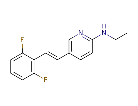 Molecular Structure of 1620092-86-5 ((E)-5-(2,6-difluorostyryl)-2-(N-ethylamino)pyridine)