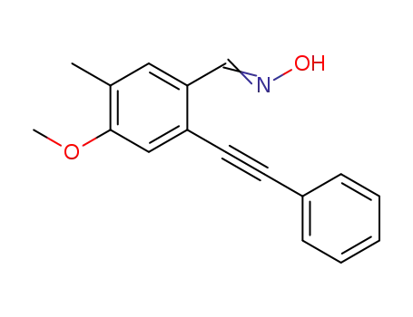 4-methoxy-5-methyl-2-(phenylethynyl)benzaldehyde oxime