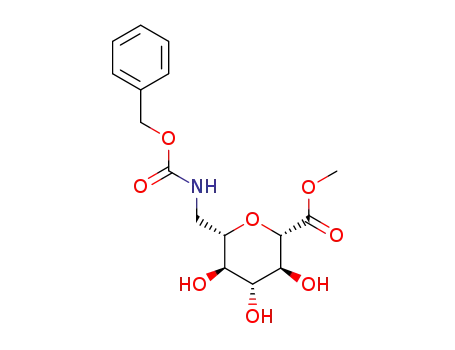 (2S,3S,4R,5R,6S)-6-(Benzyloxycarbonylamino-methyl)-3,4,5-trihydroxy-tetrahydro-pyran-2-carboxylic acid methyl ester