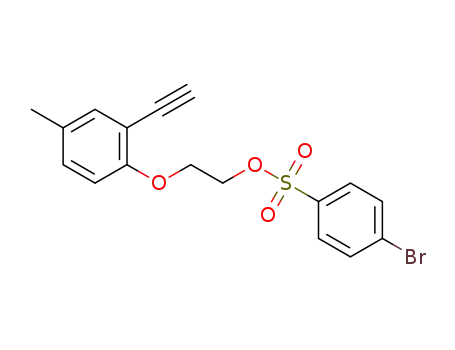 2-(2-ethynyl-4-methylphenoxy)ethyl 4-bromobenzenesulfonate