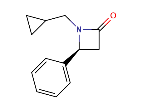 (S)-1-(cyclopropylmethyl)-4-phenylazetidin-2-one