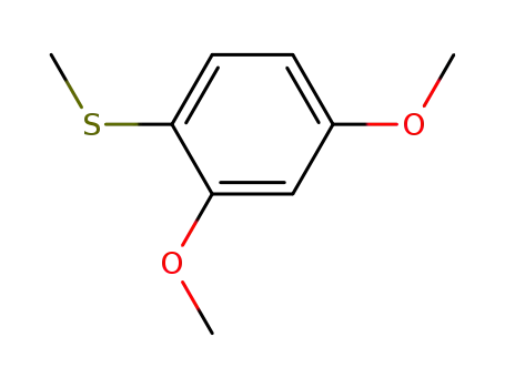 Molecular Structure of 5633-61-4 (Benzene, 2,4-dimethoxy-1-(methylthio)-)