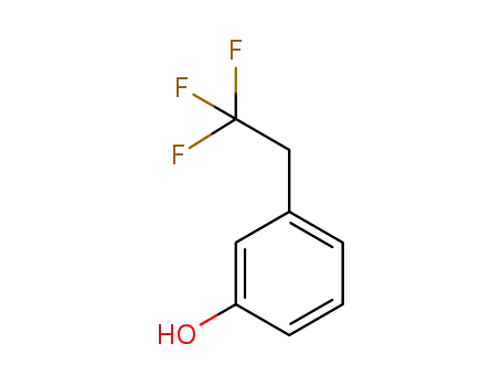 Molecular Structure of 161611-53-6 (3-(2,2,2-TRIFLUOROETHYL)PHENOL)