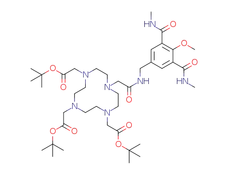tri-tert-butyl 2,2',2''-(10-(2-((4-methoxy-3,5-bis(methylcarbamoyl)benzyl) amino)-2-oxoethyl)-1,4,7,10-tetraazacyclododecane-1,4,7-triyl)triacetate