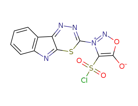 2-[(4-sulphonyl chloride)sydnon-3-yl]-1,3,4-thiadiazino(6,5-b)indole