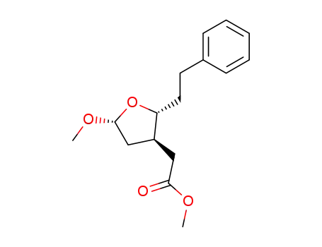 5-C-benzyl-3-C-<(methoxycarbonyl)methyl>-2,3,5-trideoxy-β-D-methylribofuranoside