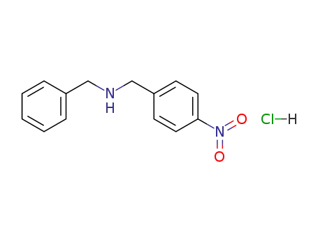 Molecular Structure of 109497-03-2 (benzyl-(4-nitro-benzyl)-amine; hydrochloride)