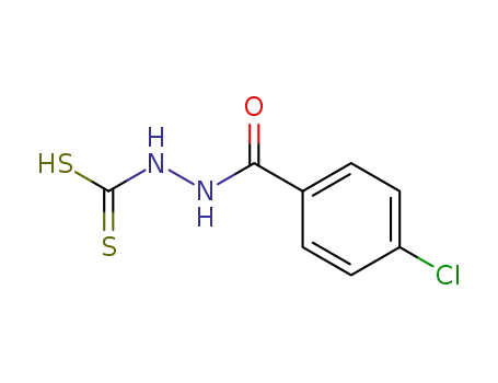 Molecular Structure of 96951-77-8 (N'-(4-Chloro-benzoyl)-hydrazinecarbodithioic acid)