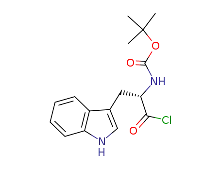 [1-chlorocarbonyl-2-(1<i>H</i>-indol-3-yl)-ethyl]-carbamic acid <i>tert</i>-butyl ester
