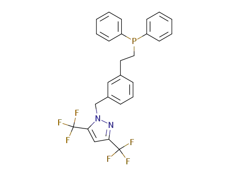 1-[3-(2-diphenylphosphanyl-ethyl)-benzyl]-3,5-bis-trifluoromethyl-1<i>H</i>-pyrazole