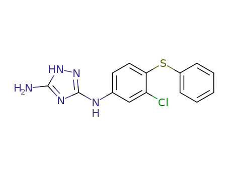 N<SUP>3</SUP>-(3-chloro-4-(phenylthio)phenyl)-1H-1,2,4-triazole-3,5-diamine