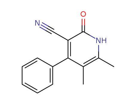 3-Pyridinecarbonitrile, 1,2-dihydro-5,6-dimethyl-2-oxo-4-phenyl-