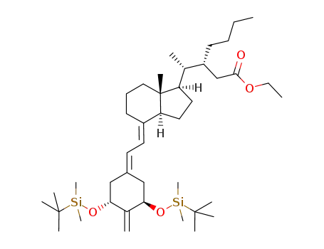 ethyl (3S)-3-{1-[(1R,3R,7E,17β)-1,3-bis{[tert-butyl(dimethyl)silyl]oxy}-2-methylidene-9,10-secoestra-5,7-dien-17-yl]ethyl}heptanoate
