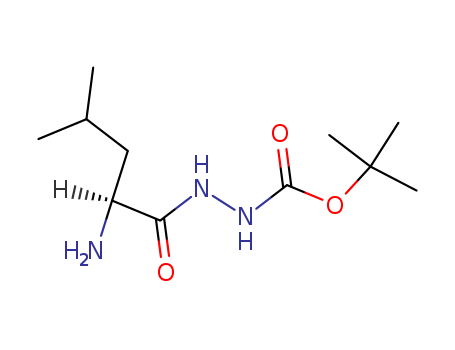 tert-butyl N-[(2-amino-4-methyl-pentanoyl)amino]carbamate cas  92218-54-7