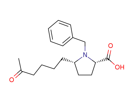 L-Proline, 5-(5-oxohexyl)-1-(phenylmethyl)-, cis-